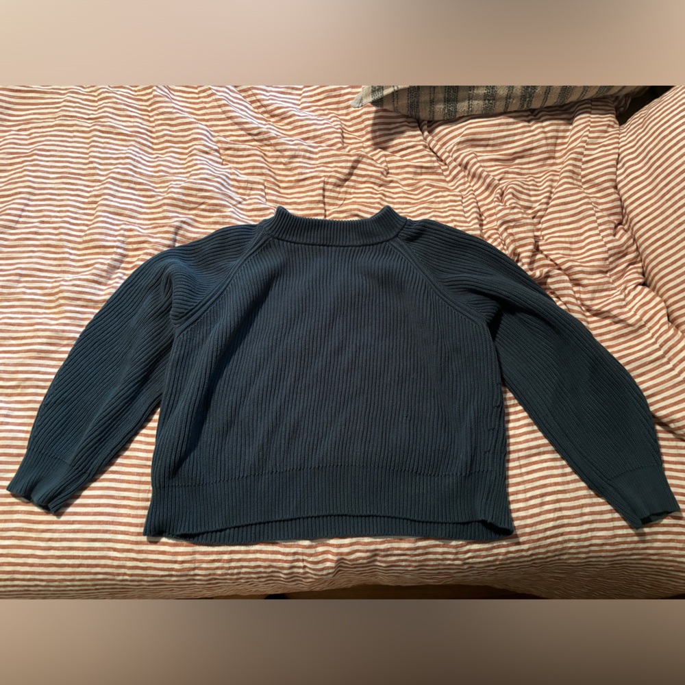 Thick blue sweater
